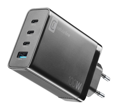 Multipower Nano 100W Reiselader 4 Port GaN Black (60627)