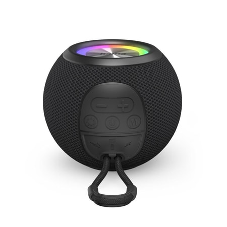 Bluetooth®-Lautsprecher "Ball Shape Speaker", 5 Licht-Modi, 5W, Schwarz (00188237)