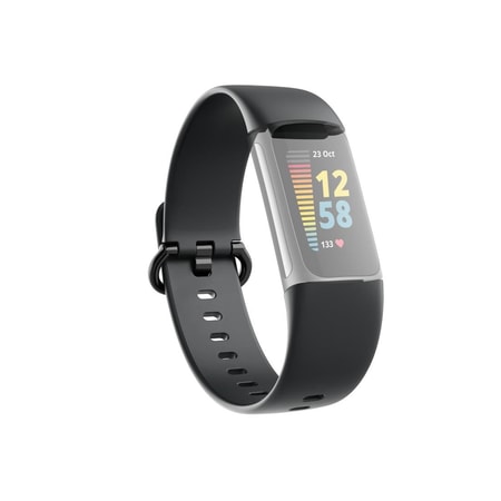Armband für Fitbit Charge 5, Ersatzarmband, universal, Schwarz