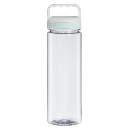 Trinkflasche, 900 ml, Deckel mit Griff, Transparent