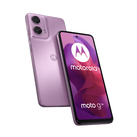 moto G24 4GB + 128GB Pink Lavender Smartphone