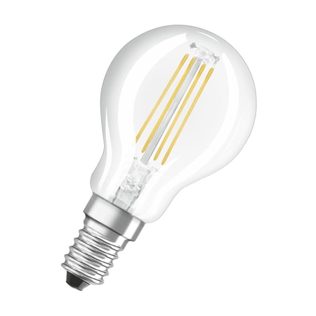 LED-Filament "Retrofit", Tropfen, 4W ersetzt 40W, E14, Warmweiß, klar 00217762