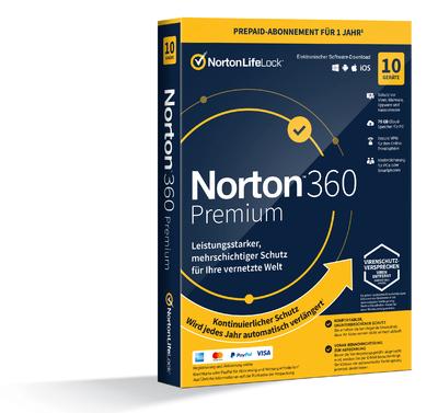 360 Premium 10 Geräte 1 Jahr Sicherheitssoftware