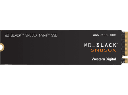 WD_BLACK SN850X, Gaming NVMe SSD, 2TB, 7300MB/s, PCIe Gen 4, ohne Kühlkörper