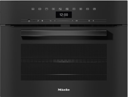 H 7440 BM Kompakt-Backofen mit Mikrowelle Obsidianschwarz