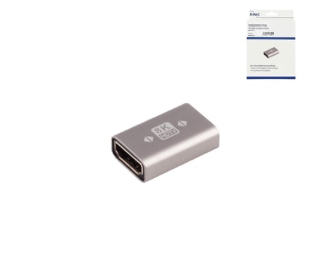 HDMI-A Verbinder, 8K, Metall HDMI-A Buchse auf Buchse, 8K 60Hz / 4K 120Hz