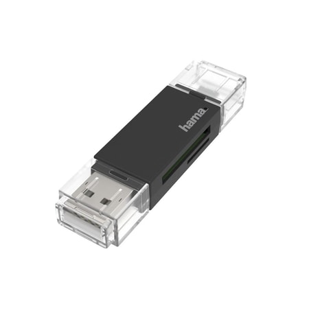 USB-Kartenleser, OTG, USB-A + Micro-USB, USB 2.0, SD/microSD