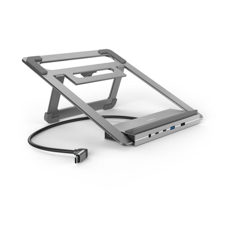 USB-C-Docking-Station "Connect2Office Stand", Notebook-Halterung, 12 Ports