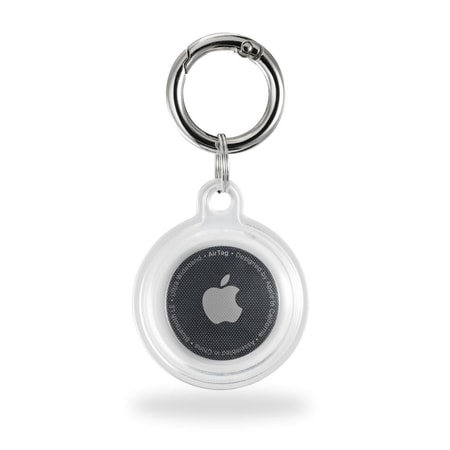 Hülle "Always Clear" für Apple AirTag, mit Schlüsselanhänger, durchsichtig