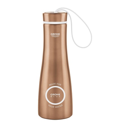 Blue Thermo Trinkflasche warm sunset gebürstet