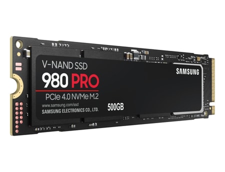 SSD 980 Pro, 500 GB, NVMe M.2 SSD, PCIe 4.0 x4, V-NAND MLC