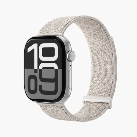 Watch Strap - Fitness Loop 2 - Armband für Apple Watch 44 / 45 / 46 / 49 mm, Cream Armband