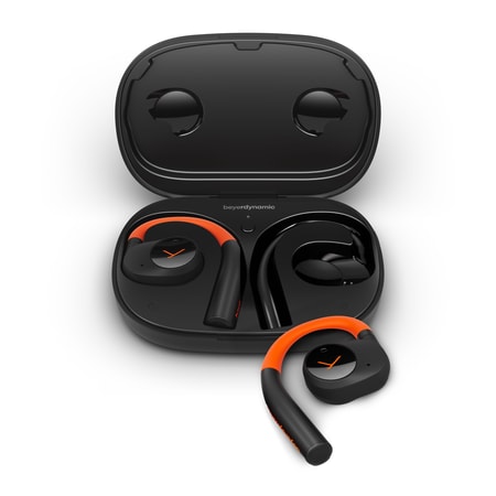 Bluetooth Open-Ear-Kopfhörer "Verio 200" Sport, schwarz/orange (00226461)