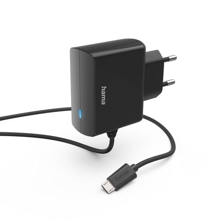 Ladegerät mit Micro-USB-Anschluss, 6 W, 1,0 m, Schwarz