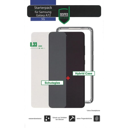 Starterpack Samsung Galaxy A72 (Handyhülle + Displayschutz)