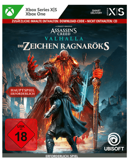 Assassin's Creed Valhalla: Die Zeichen Ragnaröks - Code in a box Xbox Series X-Spiel
