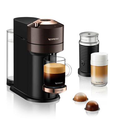 ENV120.BWAE VertuoNext Premium Rich Brown inkl. Aeroccino3 Nespresso-Kapselmaschine