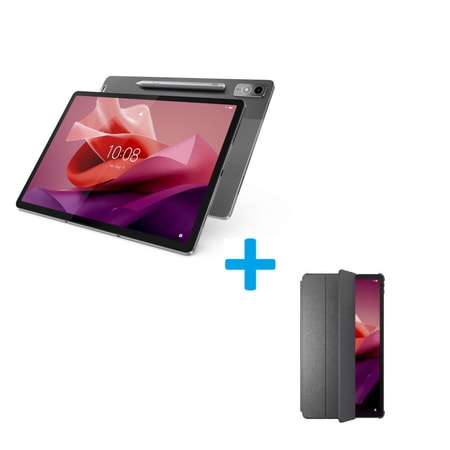 Tab P12, Grau, 12,7 Zoll, 8 GB, 128 GB + Tab P12 Folio Case, grau