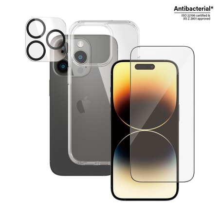 3-in-1 Schutz-Set für Apple iPhone 14 Pro (B0402+2784)