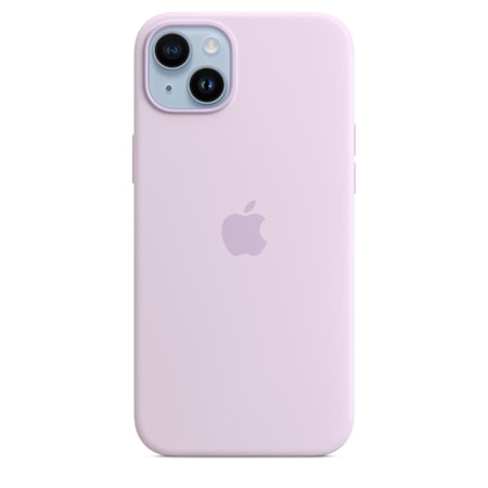 iPhone 14 Plus Silikon Case mit MagSafe - Flieder Handyhülle