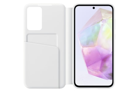 EF-ZA356 für Galaxy A35 Smart View Wallet Case White Handyhülle