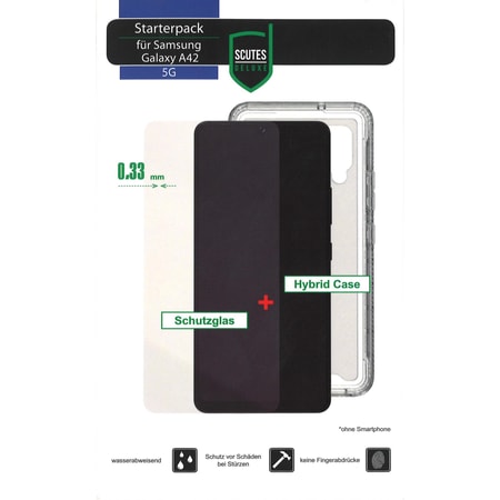 Starterpack Samsung Galaxy A42 (Handyhülle + Displayschutz)