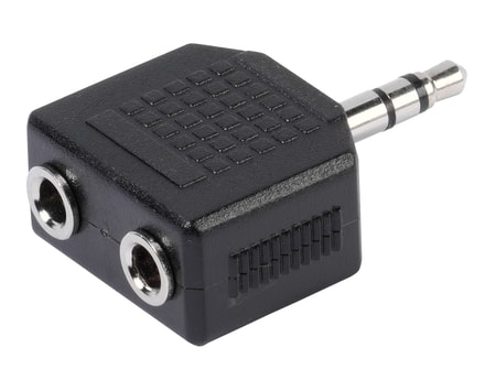 Y Adapter Klinke, stereo, Stecker 3,5 mm - 2x Buchse 3,5 mm (45513)