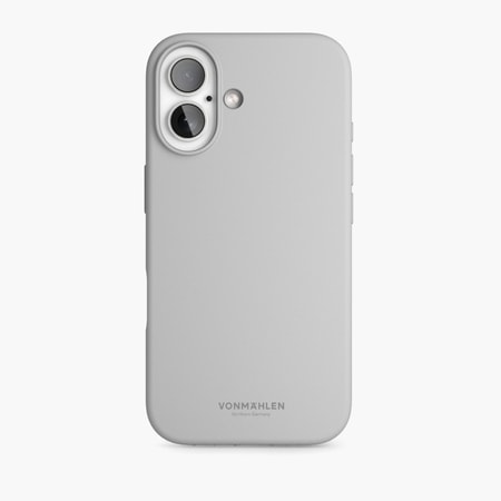 Soft Silicone Case - Schutzhülle aus Silikon, MagSafe kompatibel iPhone 16, Light Gray Handyhülle