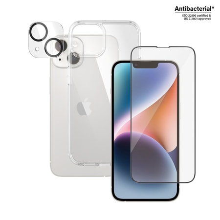 3-in-1 Schutz-Set iPhone 14 | Ultra-Wide Fit (B0401+2783CA)