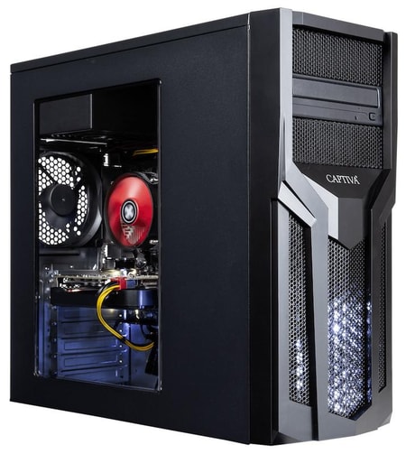 Highend Gaming I56-669, Schwarz, Intel Core i5-10400F, 16 GB, 480GB SSD + 1TB HDD, GeForce RTX 2070 Gaming-PC