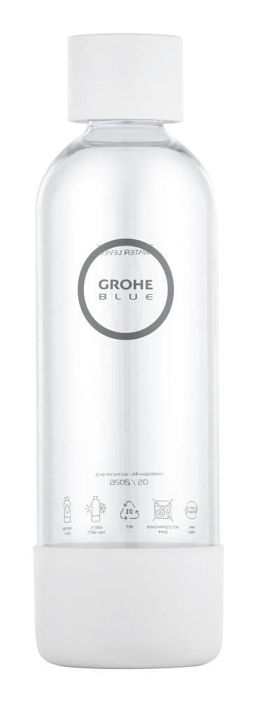 Blue Fizz Wasserflasche weiß