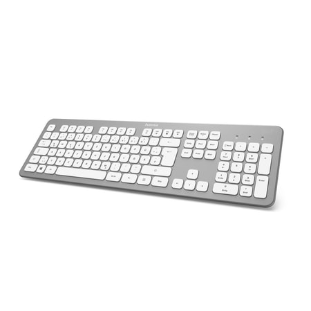 KW-700, kabellos, Silber/Weiß Tastatur