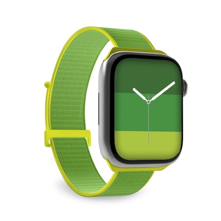 Uhrenarmband für Apple Watch 38/40/41 mm mit Klettverschluss, Grün (CMAWATCHB40NGR)