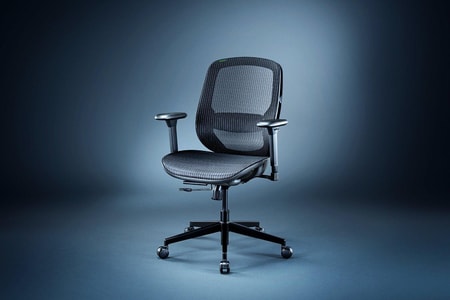 Fujin Mesh-Gaming-Stuhl, Schwarz