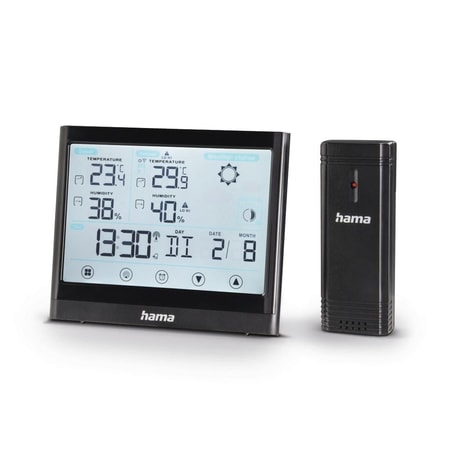 Wetterstation "Full Touch", Schwarz