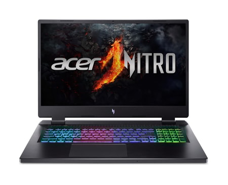 Gaming-Notebook Nitro 17 (AN17-42-R5GH), Schwarz, 17,3 Zoll, WQHD, AMD Ryzen 7 8845HS, 16 GB, 1 TB M.2 SSD, RTX 4070