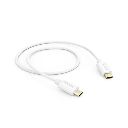 Ladekabel, USB-C - USB-C, 1 m, Weiß (00201590)