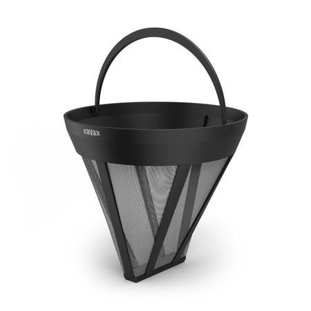 Dauerfilter für Kaffeemaschine, Kaffeefilter-Ersatz für Größe 4, Schwarz (00111263)