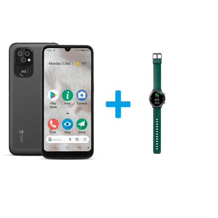 Bundle Smartphone 8100 und Smartwatch Watch grün