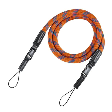 Kameragurt "Braid 120", Schnellverschluss, Länge 120 cm, Orange/Blau