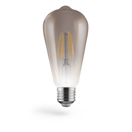 LED-Filament, E27, 430lm 6W, Vintage-Lampe Edison-Kolben, Warmweiß (00112916)