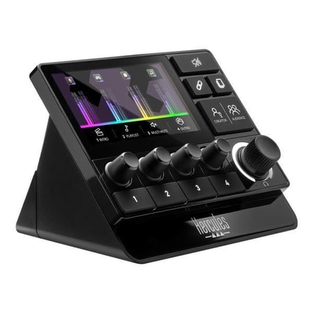Stream 200 XLR Audio Controller, 9 Tasten, Schwarz