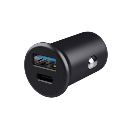 Maxo Schnelles 38-W-PD-Autoladegerät, USB-A + USB-C, Schwarz
