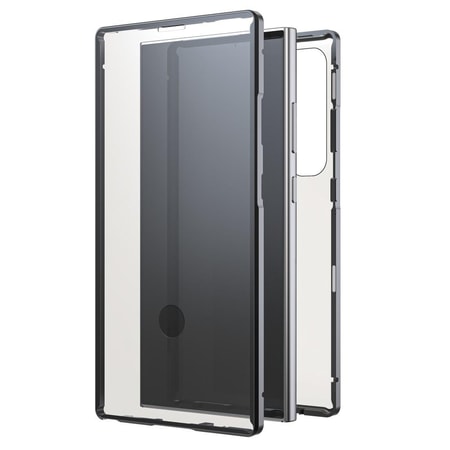 Cover "360° Glass" für Samsung Galaxy S24 Ultra, Schwarz (00226131) Handyhülle
