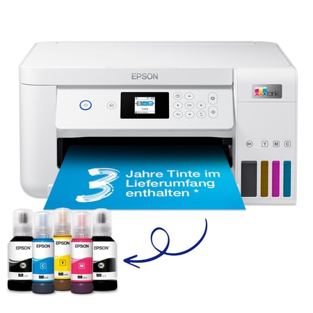 EcoTank ET-2856 A4-Multifunktions-Wi-Fi-Tintentankdrucker, mit Tinte für bis zu 3 Jahre Multifunktionsdrucker