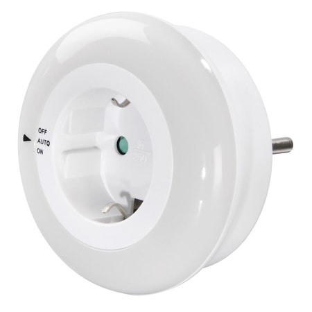 "Circle" m. integr. Steckdose, Lichtsensor, Berührungsschutz (00223496)