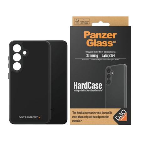 HardCase mit D3O für Samsung Galaxy S24, Schwarz