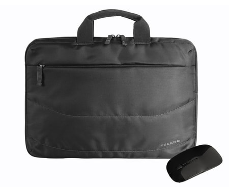 BUNDLE Laptoptasche + Maus 15.6" schwarz