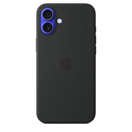 iPhone 16 Plus Silikon Case mit MagSafe - Schwarz
