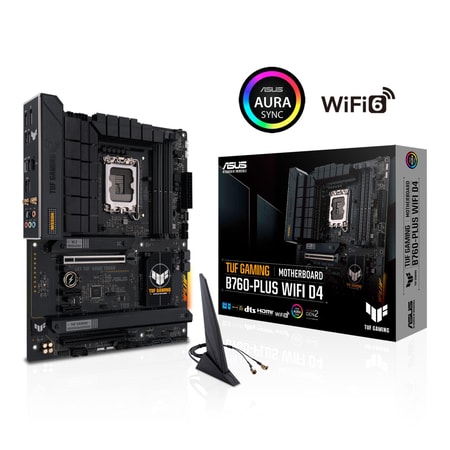 TUF GAMING B760-PLUS WIFI D4, DDR4, LGA 1700, ATX Mainboard